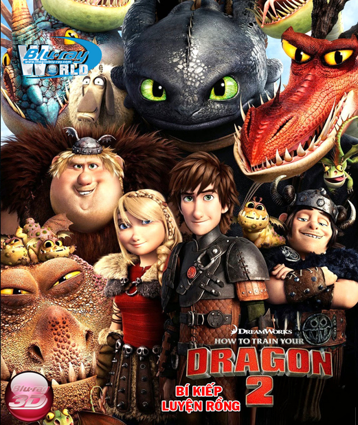 D220. How To Train Your Dragon 2 2014 - BÍ KIẾP LUYỆN RỒNG 2 3D 25G (DTS-HD 7.1)